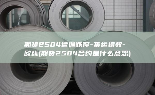 期货2504遭遇跌停-集运指数-欧线 (期货2504合约是什么意思)