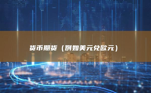货币期货（例如美元兑欧元）