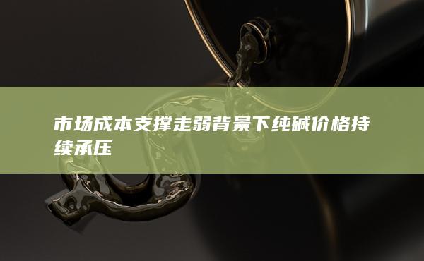 市场成本支撑走弱背景下纯碱价格持续承压