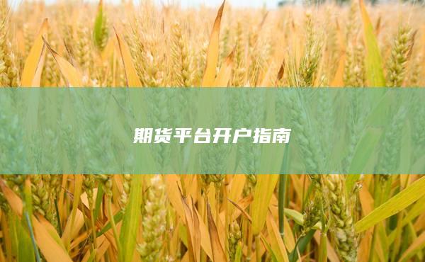 期货平台开户指南