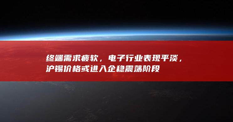 终端需求疲软，电子行业表现平淡，沪锡价格或进入企稳震荡阶