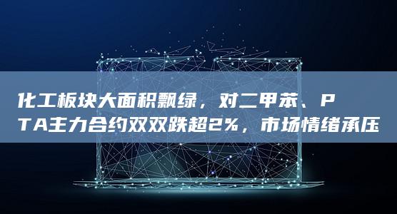 化工板块大面积飘绿，对二甲苯、PTA主力合约双双跌超2%，市场
