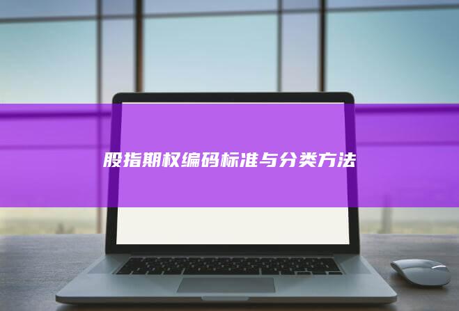 股指期权编码标准与分类方法