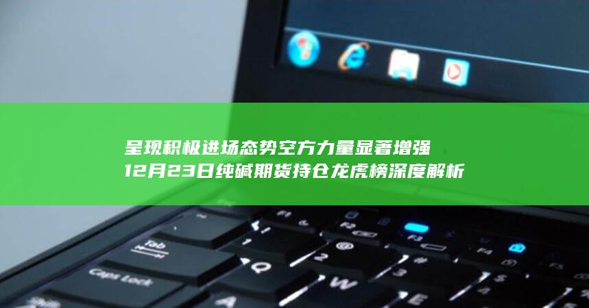 呈现积极进场态势 空方力量显著增强 12月23日纯碱期货持仓龙虎