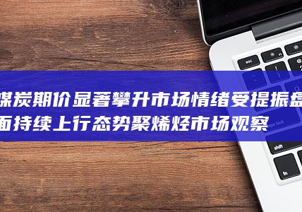 煤炭期价显著攀升 市场情绪受提振 盘面持续上行态势 聚烯烃市