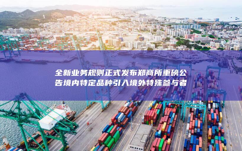 全新业务规则正式发布